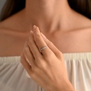 ANILLO ORO BLANCO TERNURA SILENTE