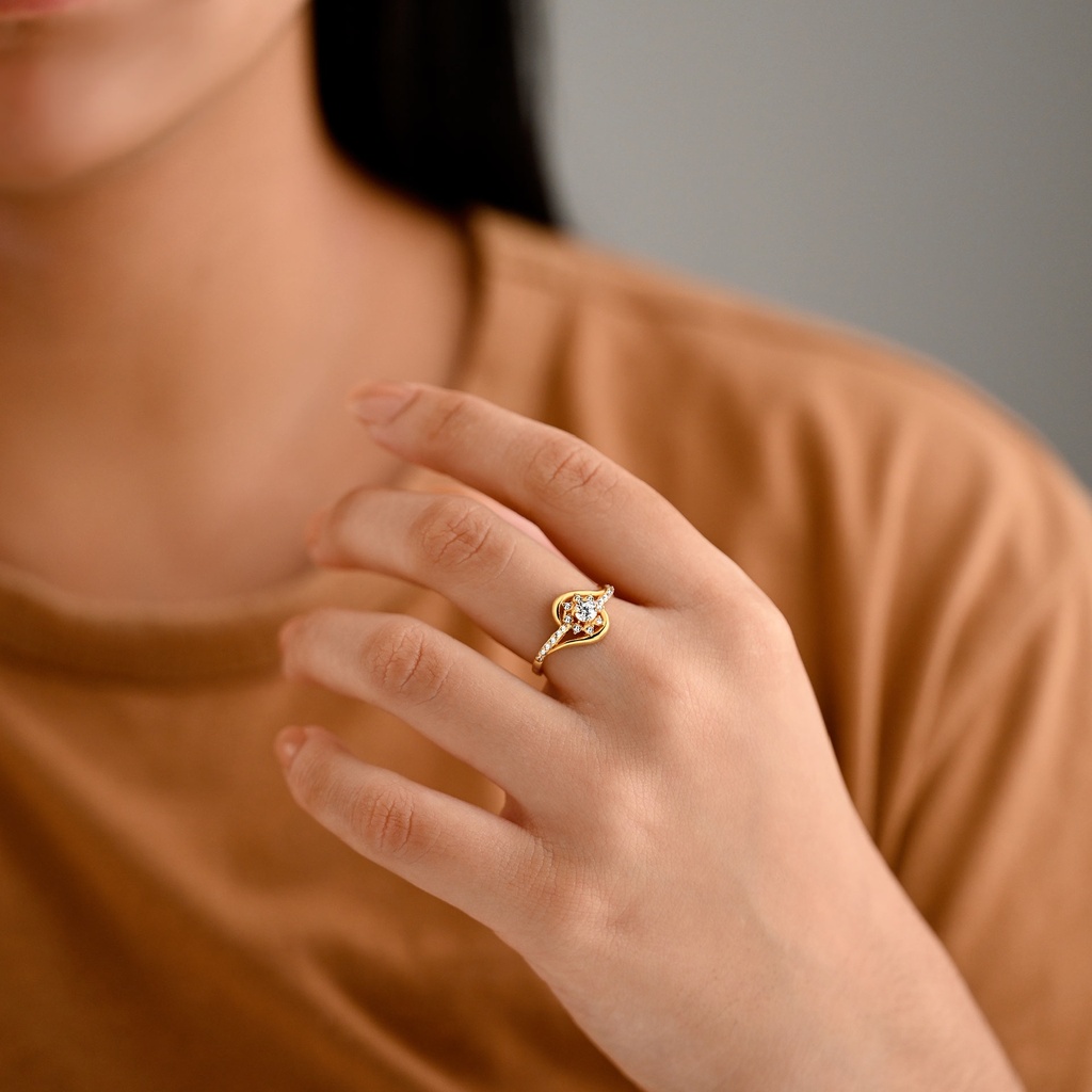 ANILLO CIRCON FLOR NARA