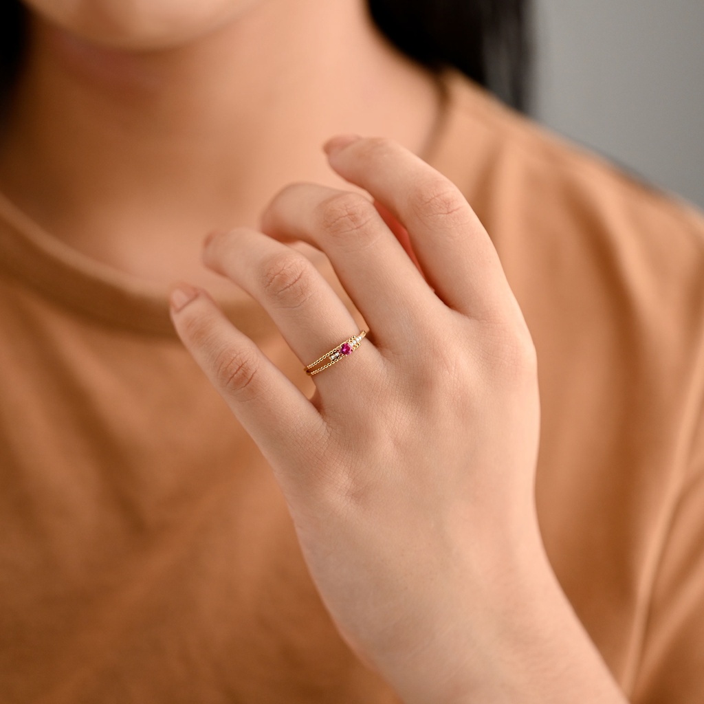 ANILLO CIRCON CIRCULO FINO