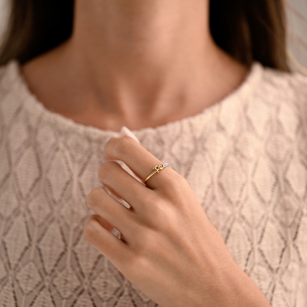 ANILLO FE ORO BLANCO