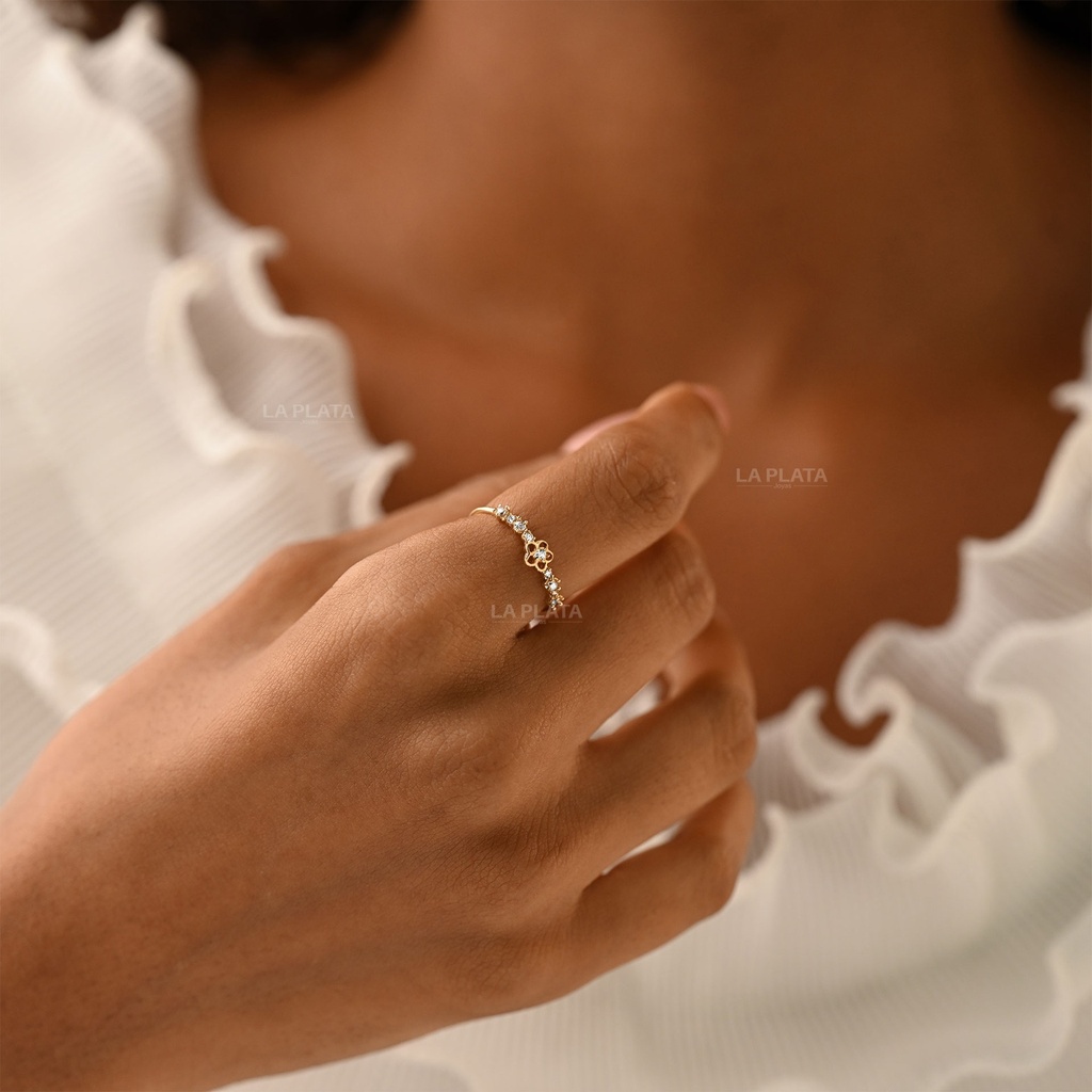 ANILLO CIRCON FLOR DE PRIMAVERA