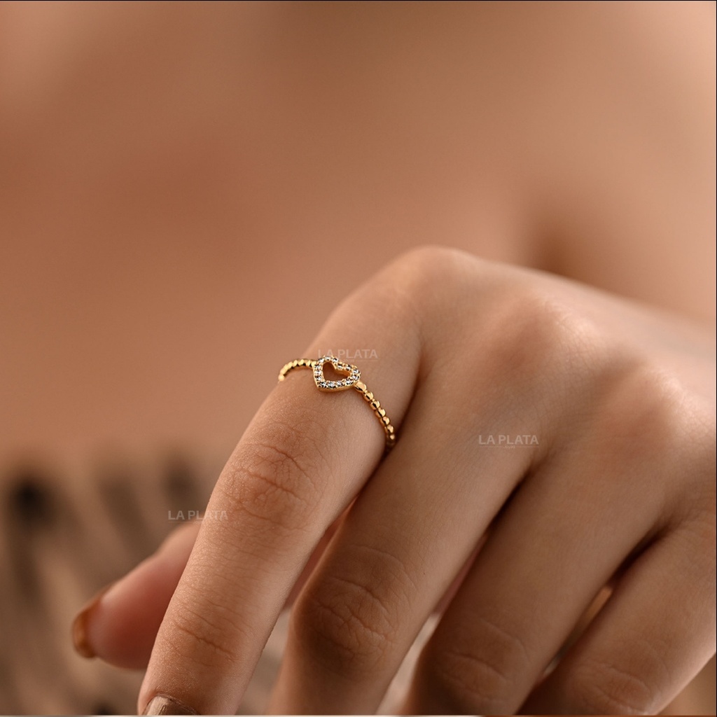 ANILLO CORAZON CIRCON