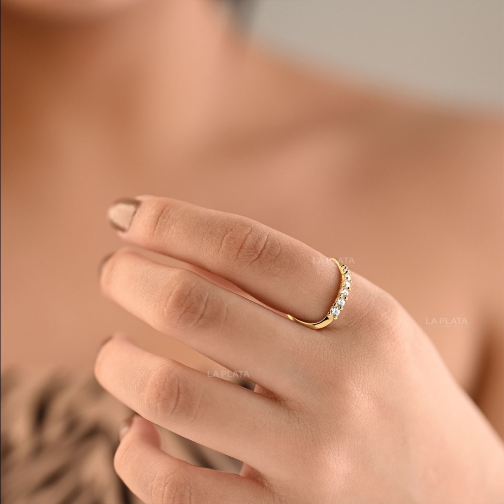 ANILLO CIRCON OLA BRILLANTE