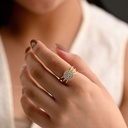 ANILLO CIRCON RASTRO DORADO