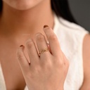 ANILLO CORAZON DORADO