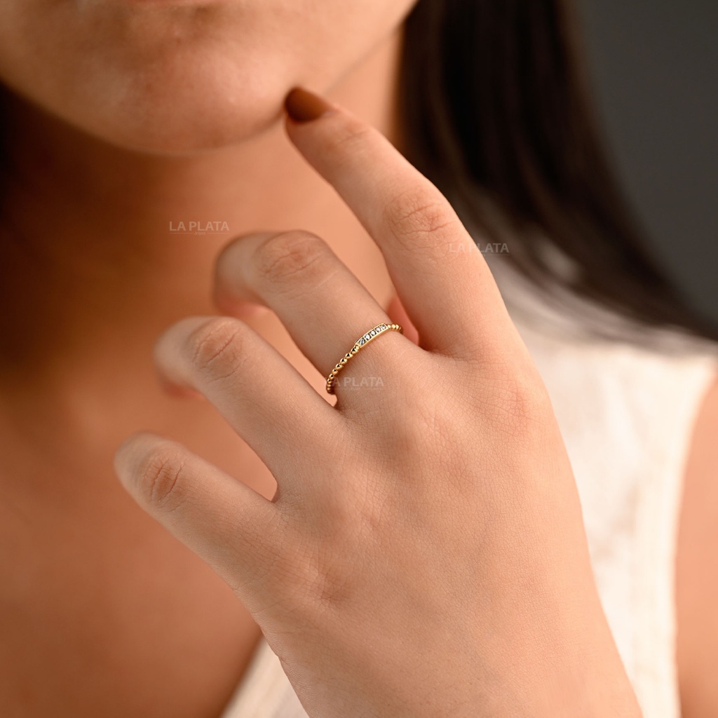 ANILLO CIRCON RITMO DE ORO