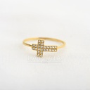 ANILLO CRUZ CIRCONADA GRUESA