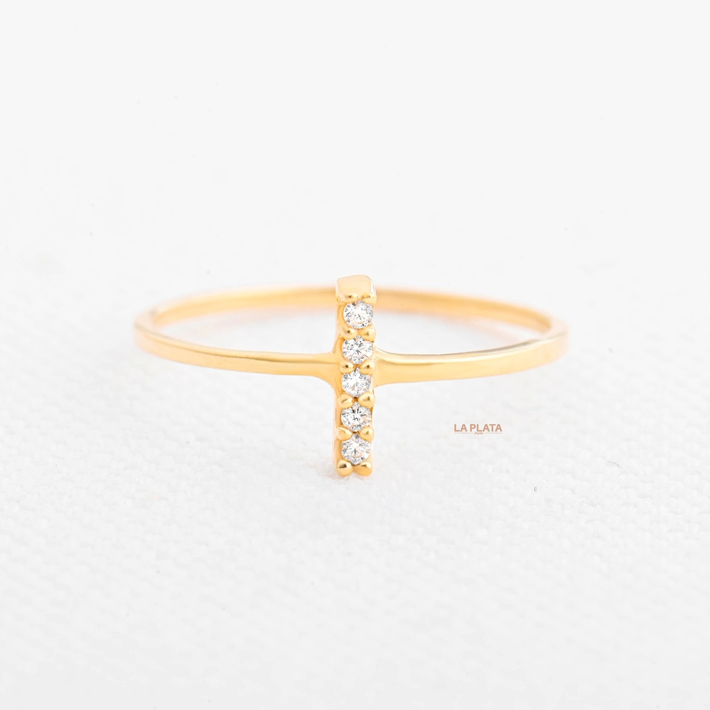 ANILLO LETRA CIRCONADA I