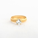 ANILLO REDONDO CON CIRCON GRANDE BLANCO 