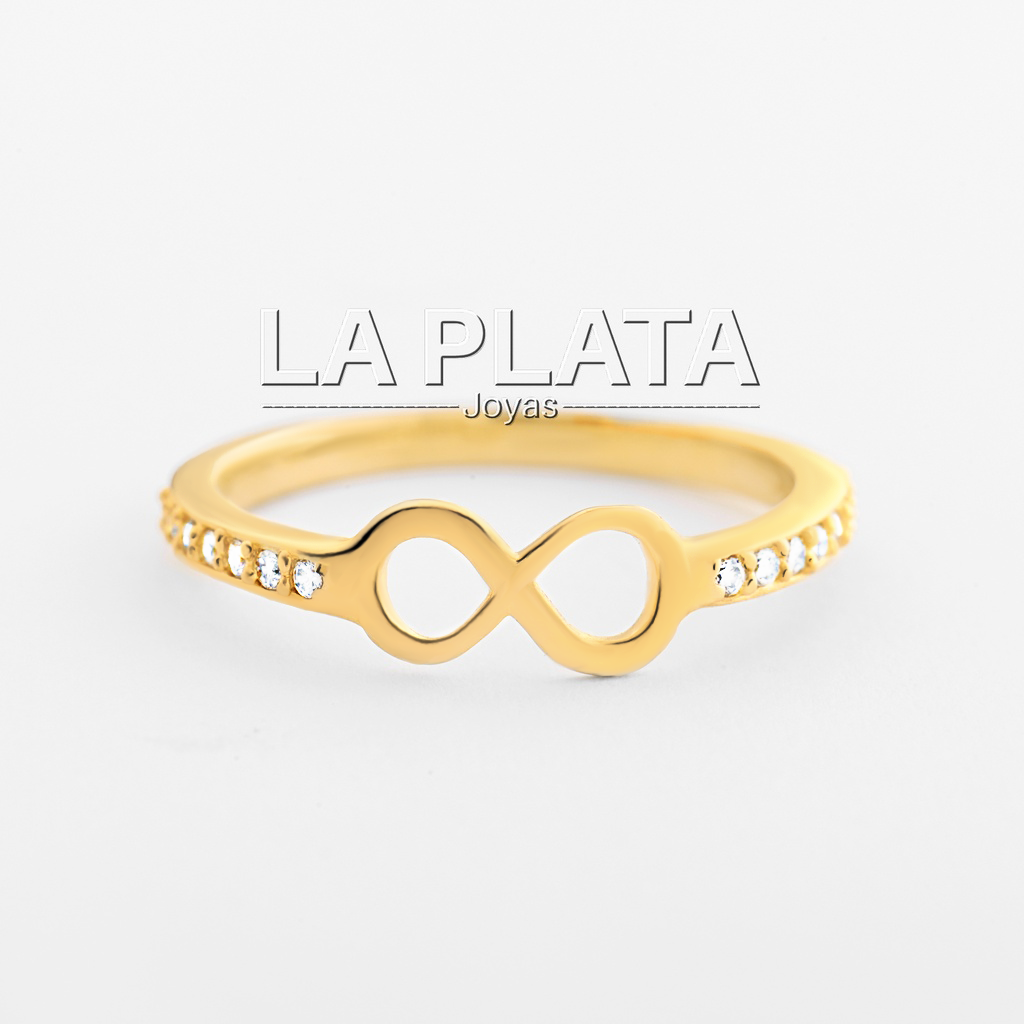 ANILLO INFINITO GRUESO CON CIRCONES