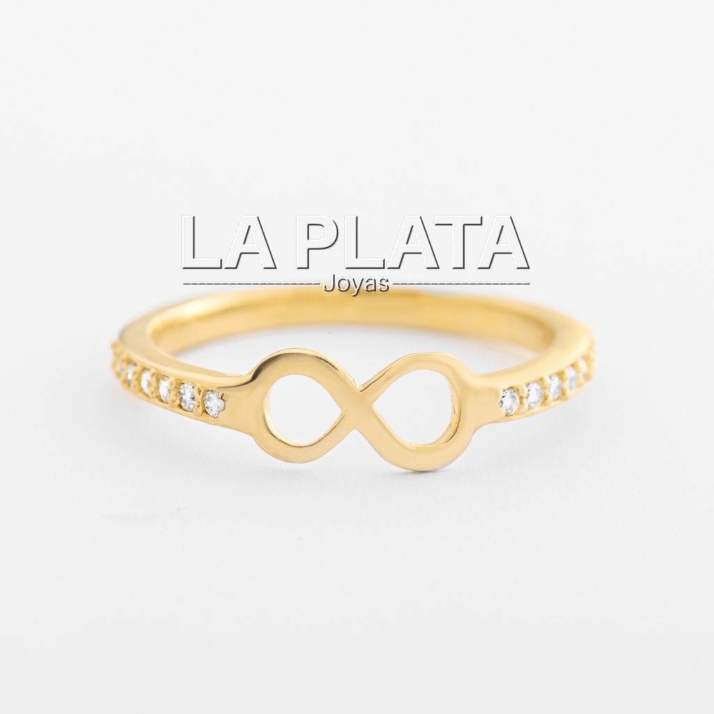 ANILLO INFINITO GRUESO CON CIRCONES