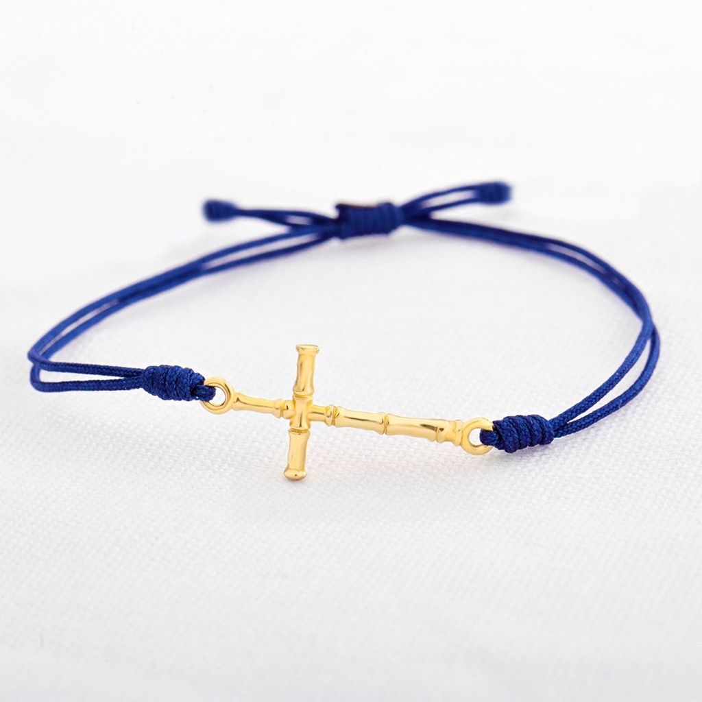 PULSERA CRUZ  RANURADA 