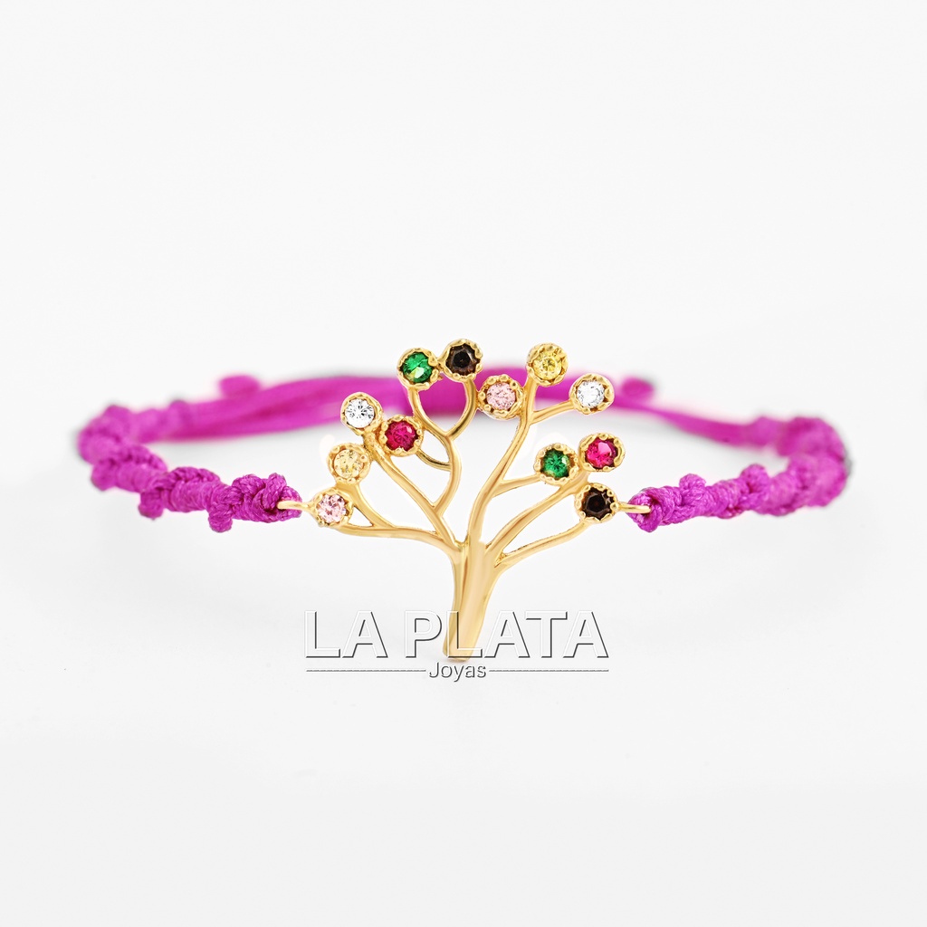 PULSERA ARBOL DE LA VIDA PLANO PESADO 