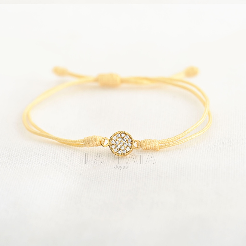 PULSERA CIRCULO RELLENO DE CIRCON 