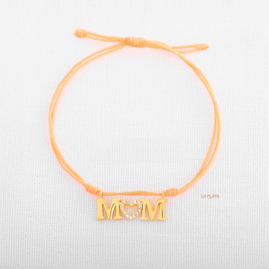 PULSERA/DIJE MOM CON CORAZÓN
