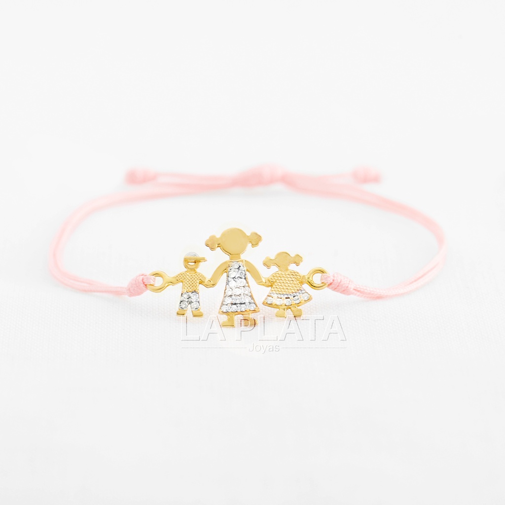 PULSERA MAMÁ NIÑA Y NIÑO
