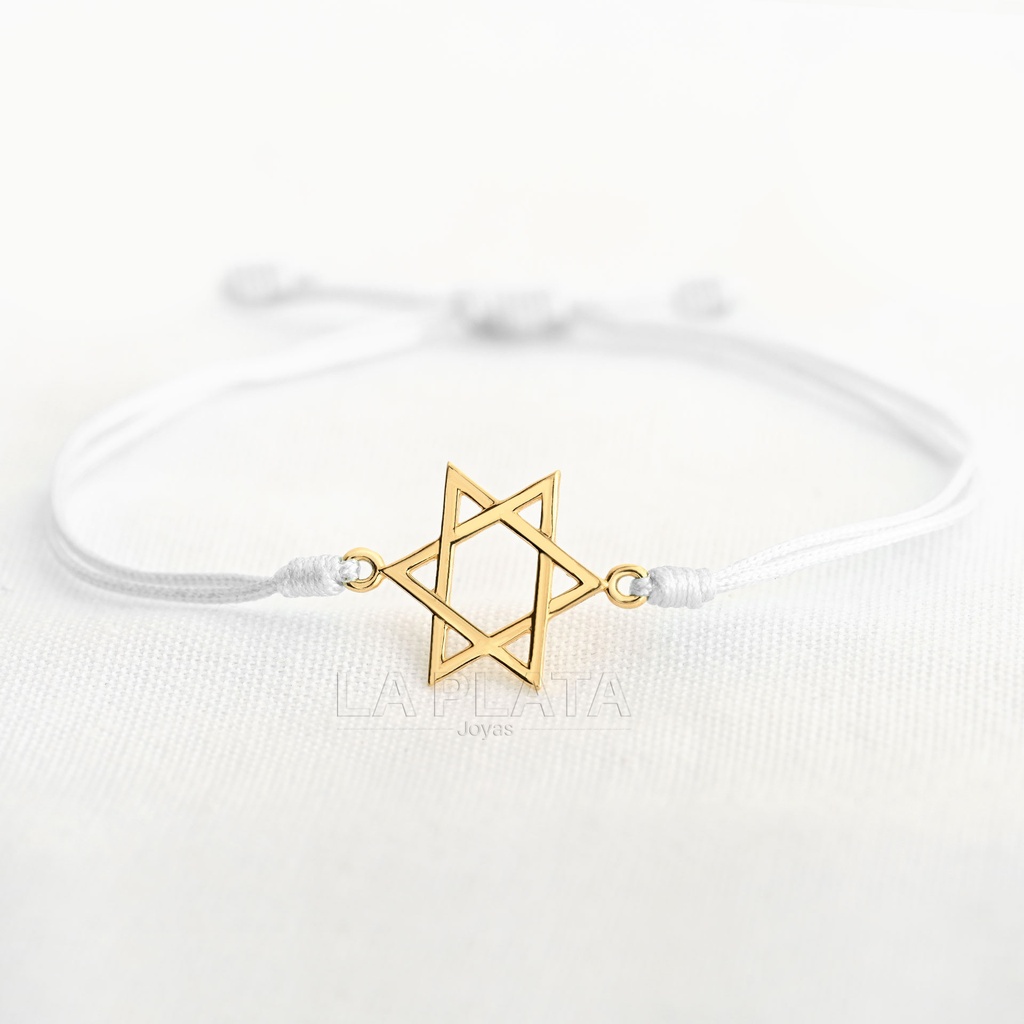 PULSERA ESTRELLA DE DAVID HUECA 