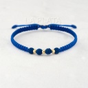 PULSERA HILO 3 BALINES LISOS