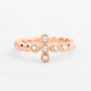 ANILLO CIRCÓN CRUZ ORO ROSA