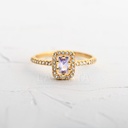 ANILLO CUADRADO CON CIRCÓN