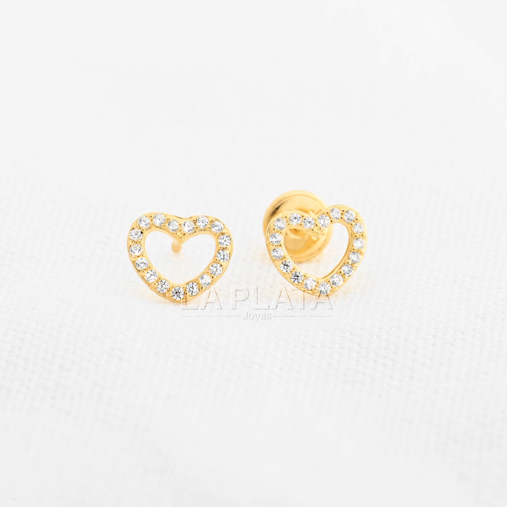 TOPOS CORAZÓN CIRCONADO