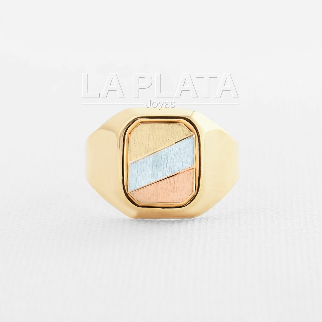 ANILLO HOMBRE TRES OROS 