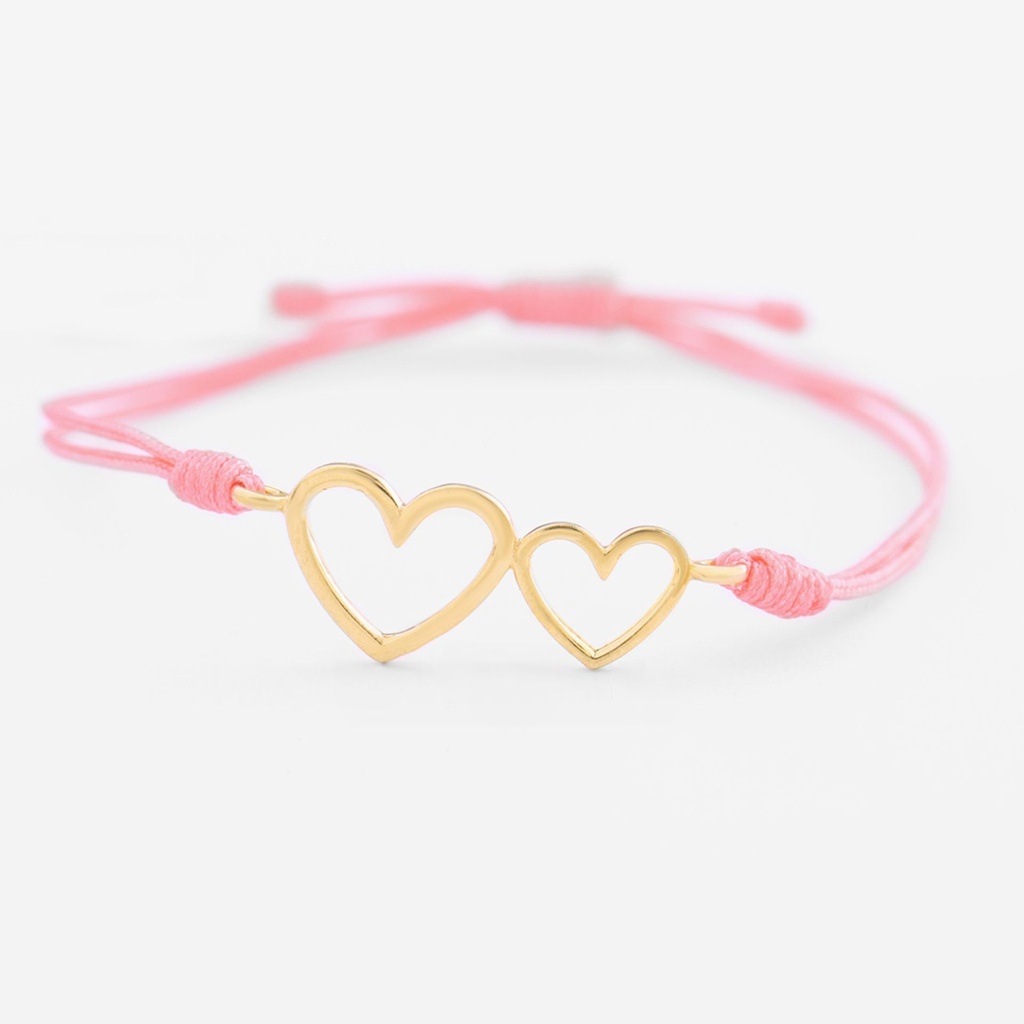 PULSERA DOBLE CORAZÓN
