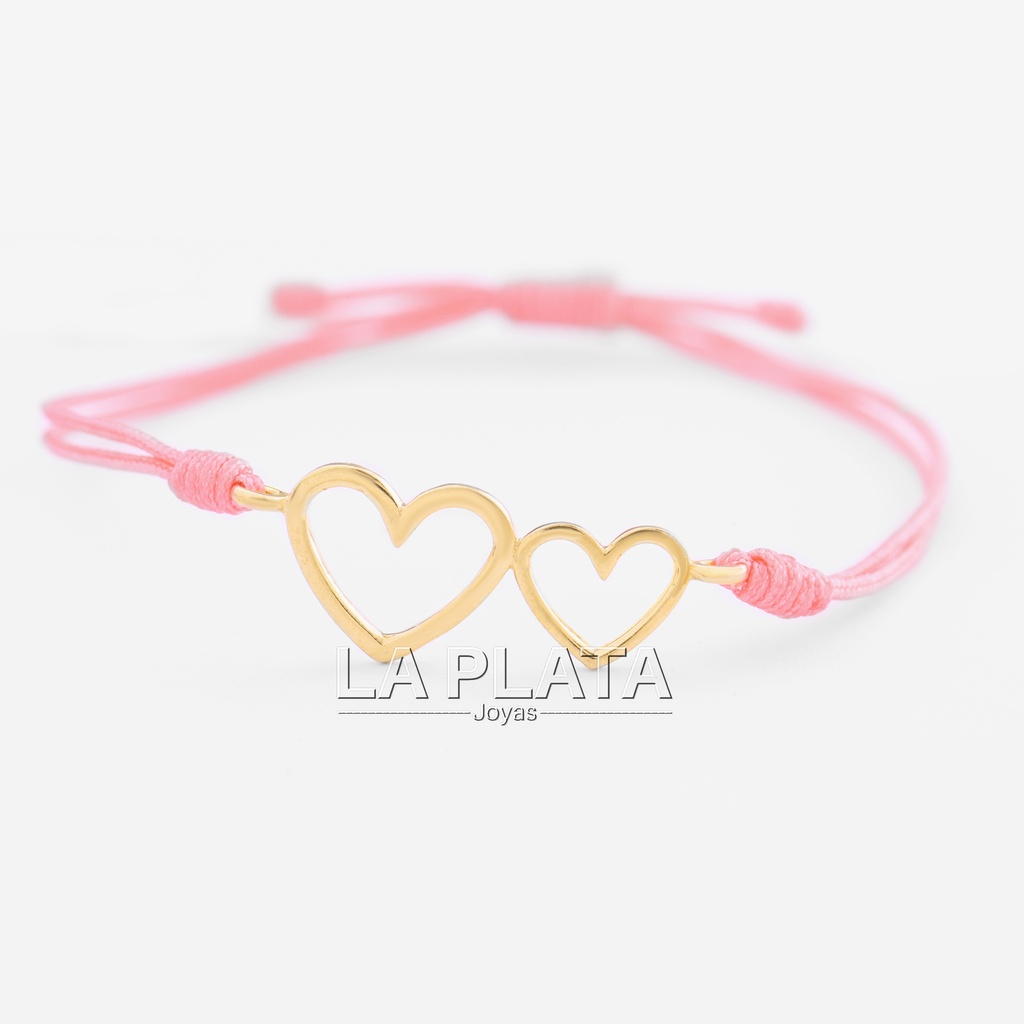PULSERA DOBLE CORAZÓN