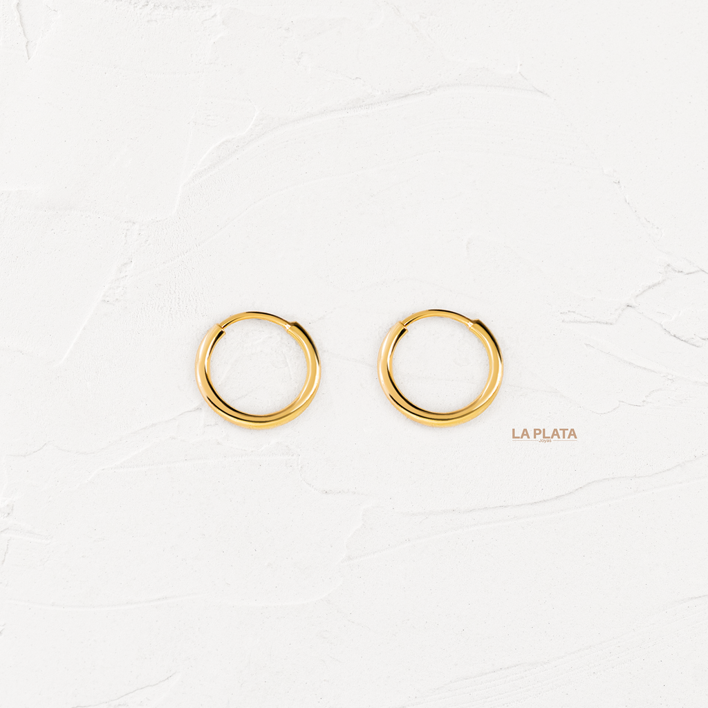 CANDONGAS TUBOS ORO AMARILLO