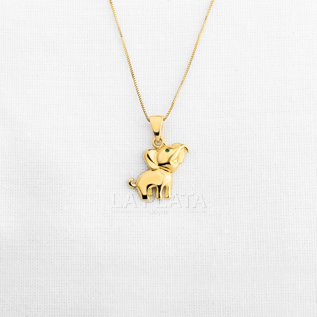 DIJE ELEFANTE CIRCON EN EL OJO