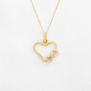 DIJE CORAZON CON INFINITO CIRCONADO