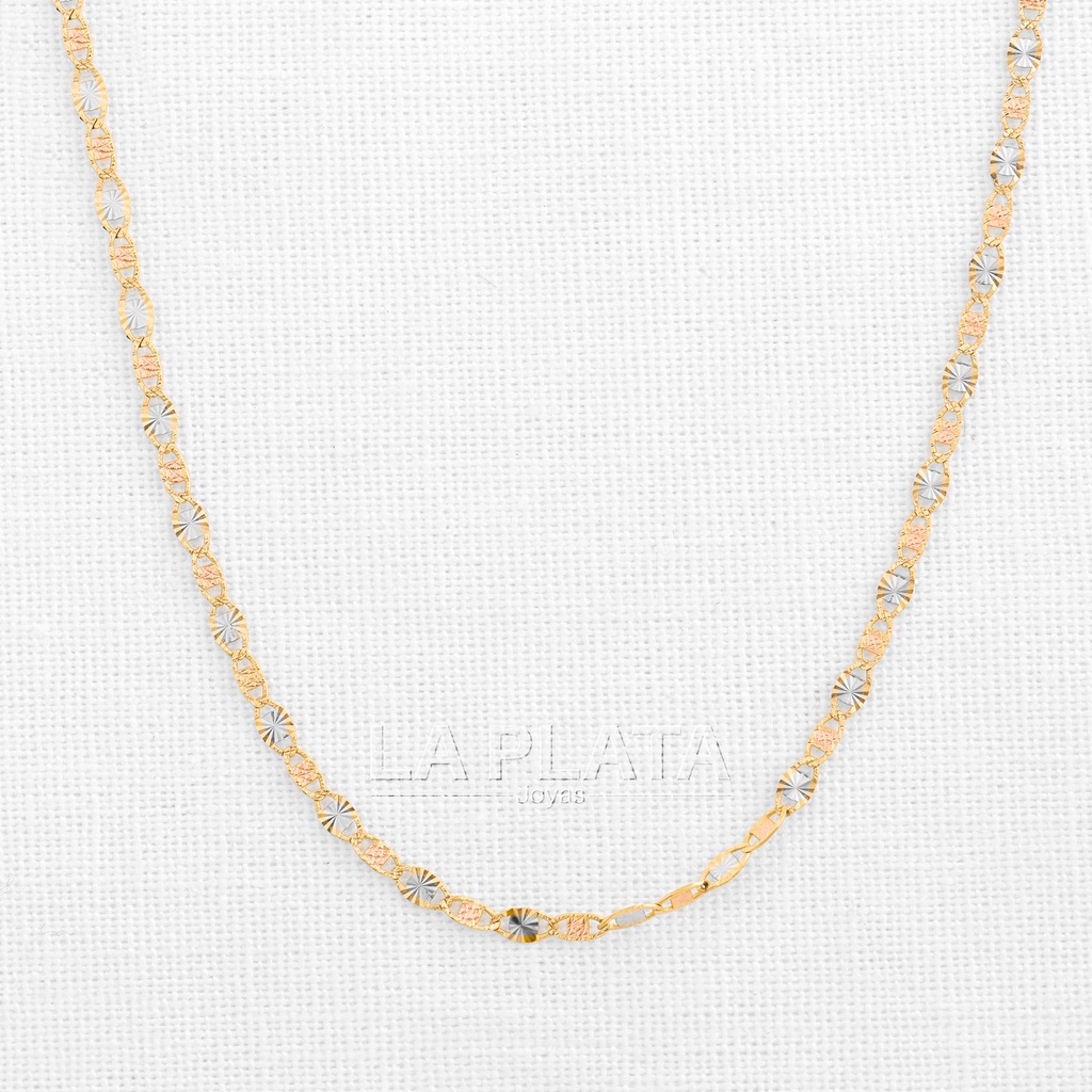 CADENA PLANA CON ESTRELLAS 