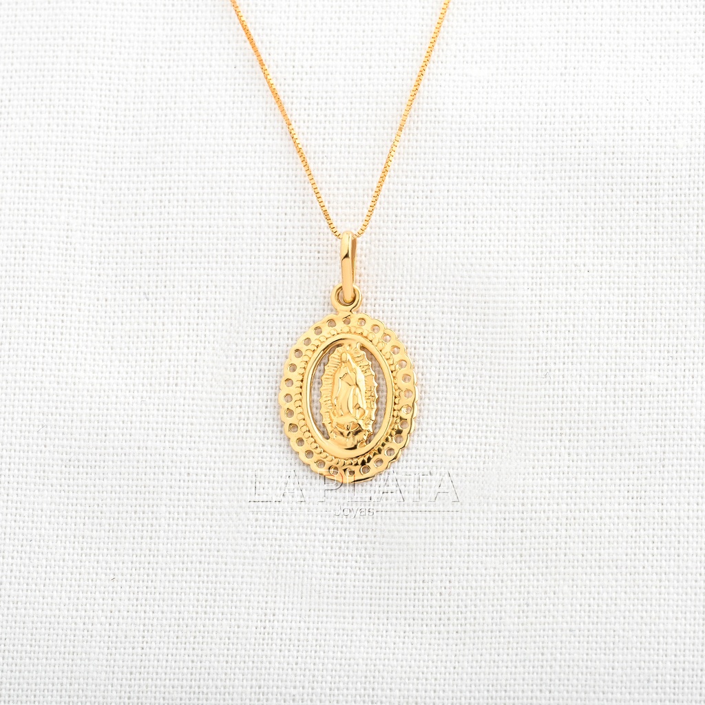 DIJE VIRGEN DE GUADALUPE FIGURA EN EL BORDE