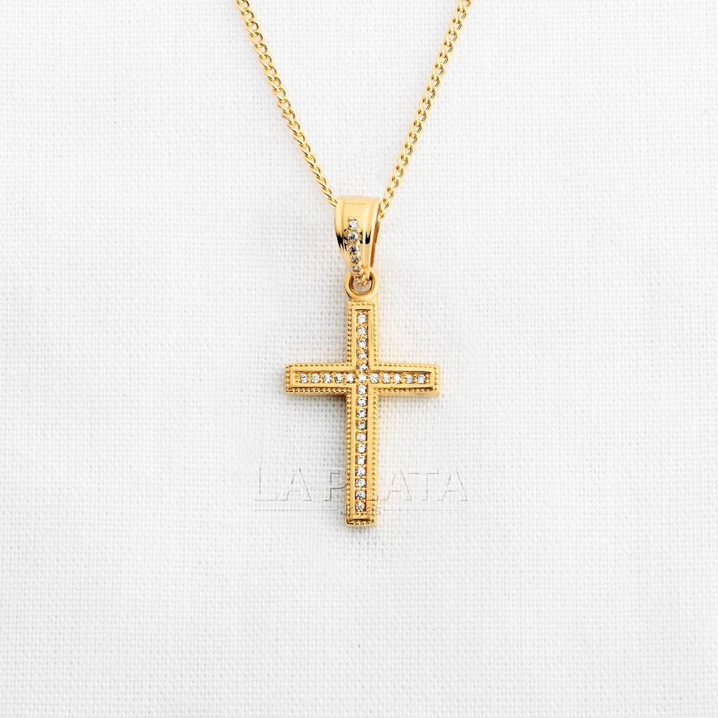 DIJE CRUZ GRIEGA CIRCONADA