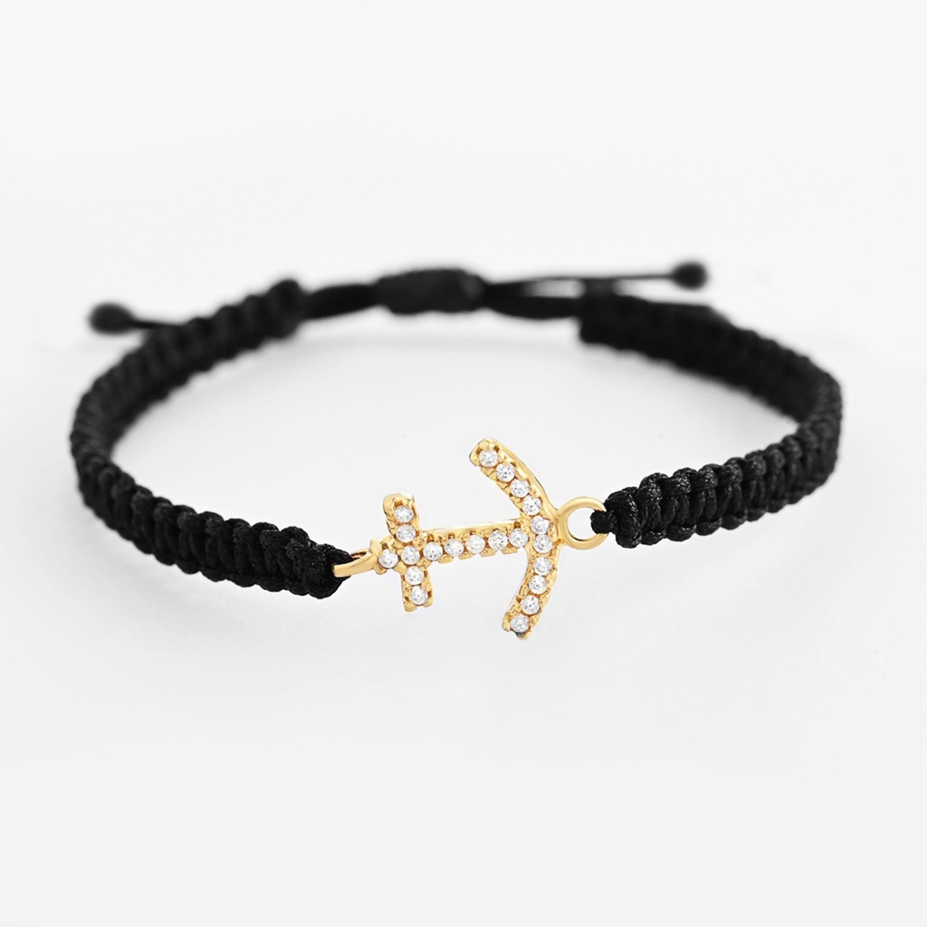 PULSERA ANCLA CON CIRCONES 