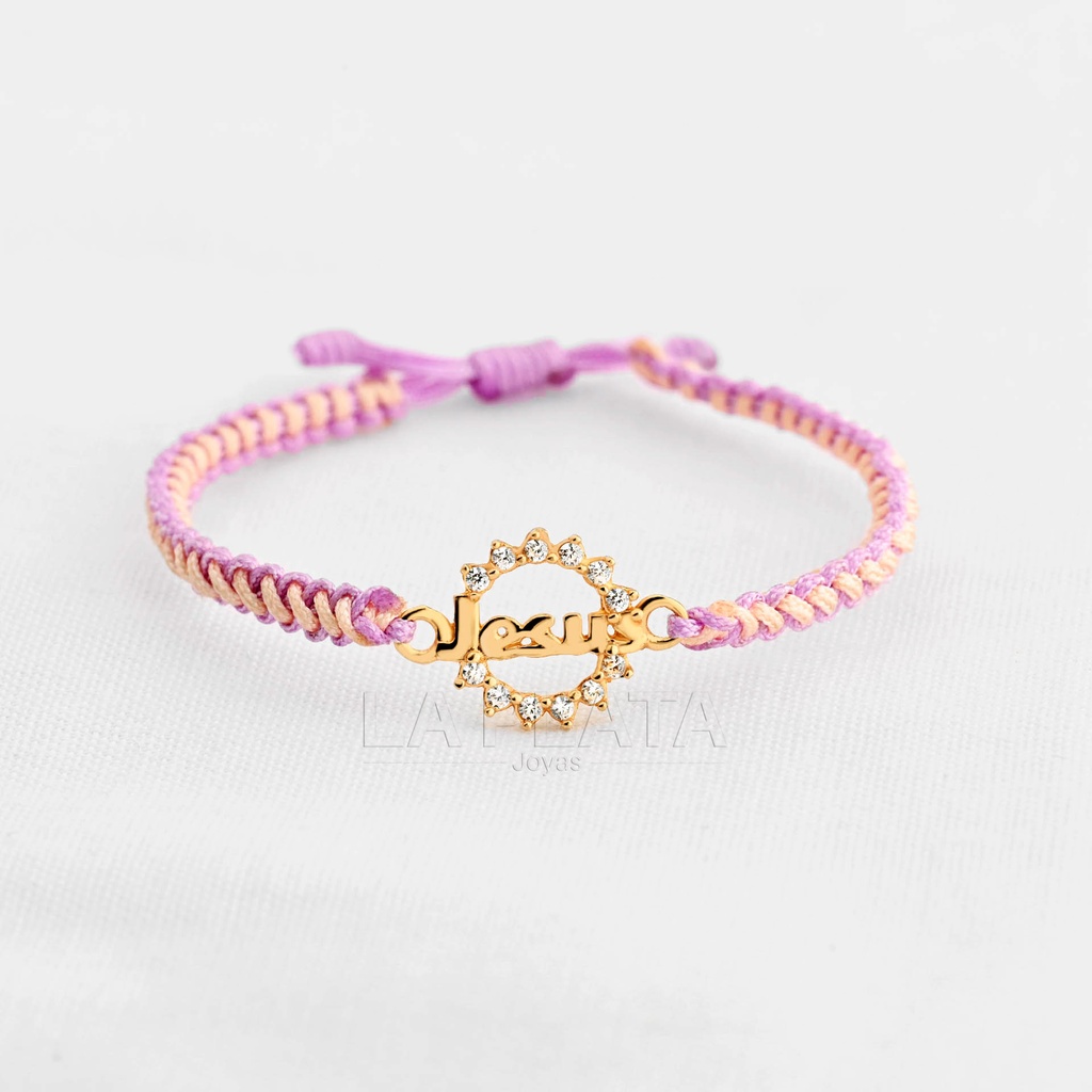 PULSERA JESUS CIRCULAR CON CIRCONES