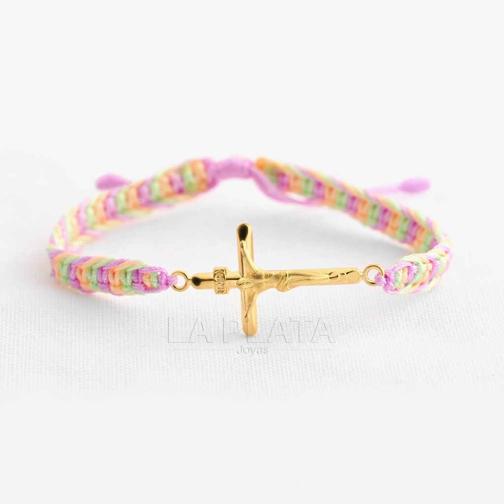 PULSERA CRUZ CRISTO EN ELLA