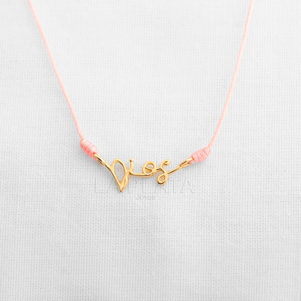 PULSERA DIOS CURSIVA