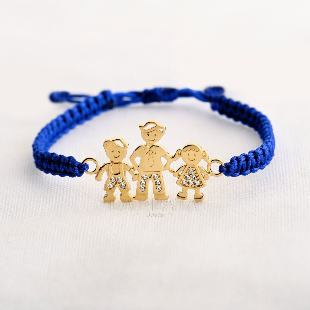 PULSERA PAPA NIÑA Y NIÑO