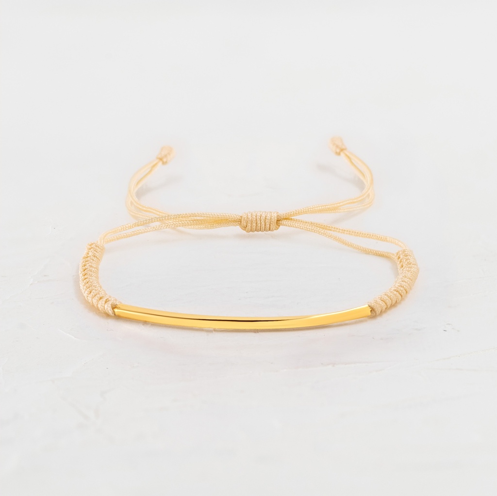 PULSERA BARRA SEMI ESPIRAL