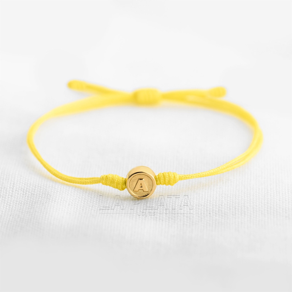PULSERAS DE LETRAS REDONDAS