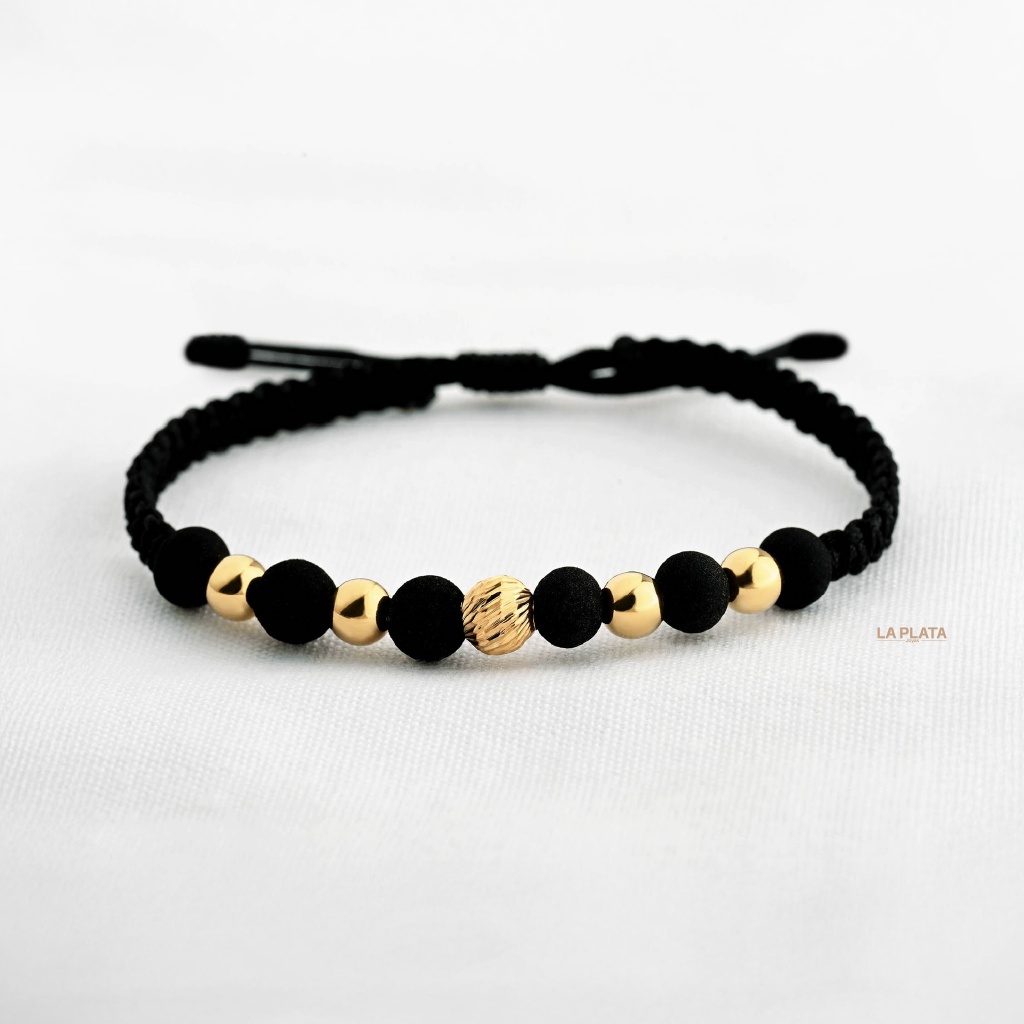 PULSERA ESFERA LISAS Y DIAMANTADAS