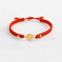 PULSERA SAN BENITO PLANO CON DOS ESFERAS