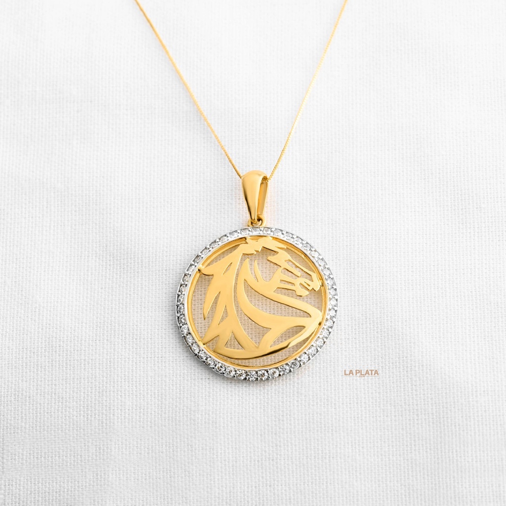 DIJE CABALLO CON CIRCONES