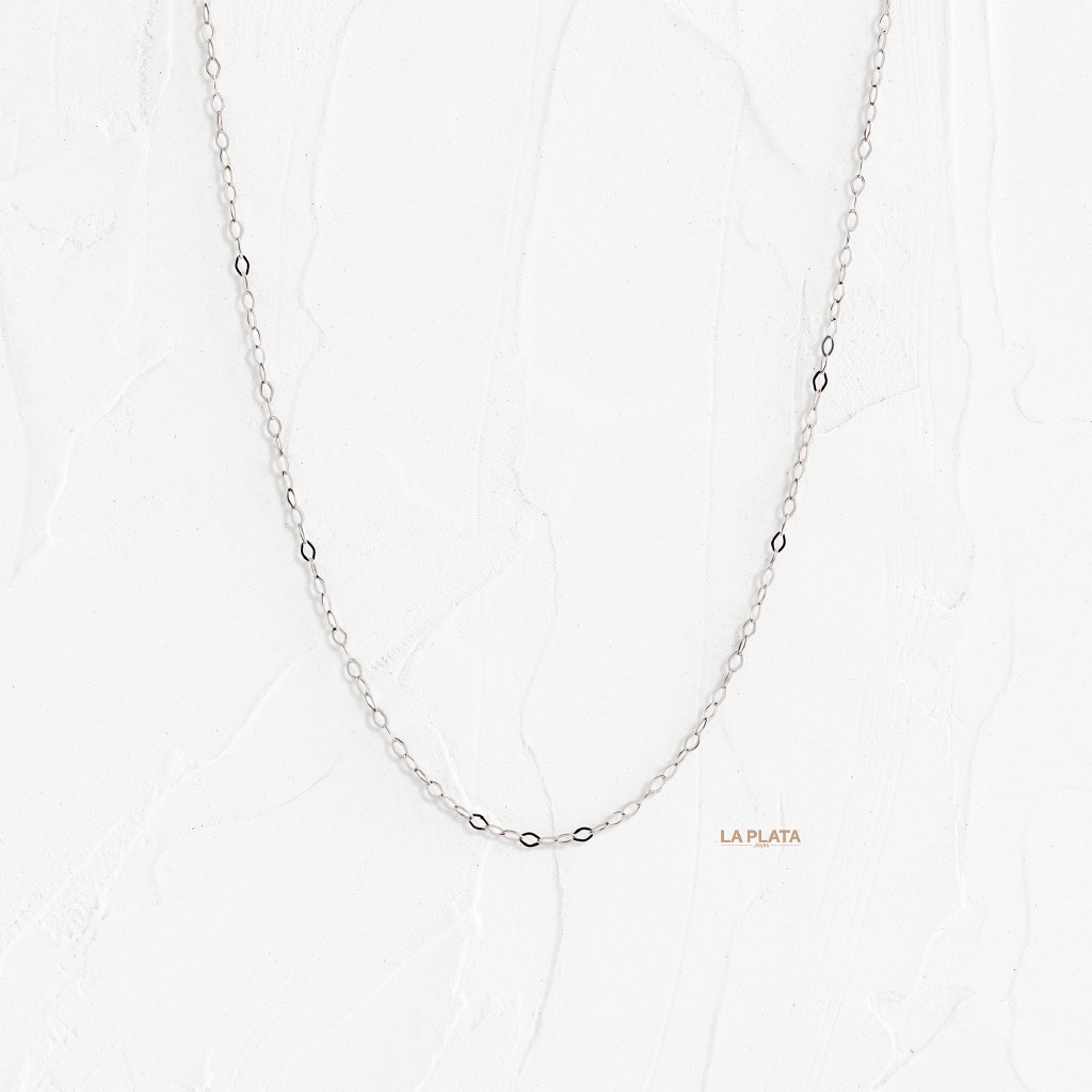 CADENA ROLON ORO BLANCO 45CM
