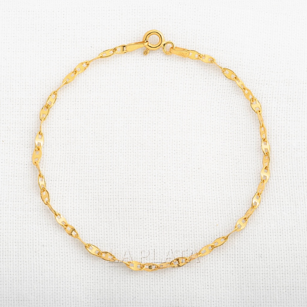 PULSERA ITALIANA ESLABON PLANO