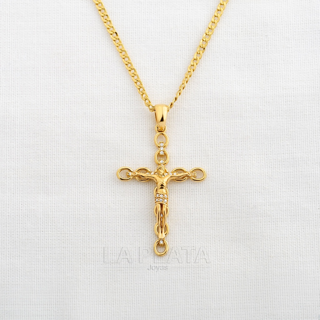 DIJE CRUZ CON CIRCON