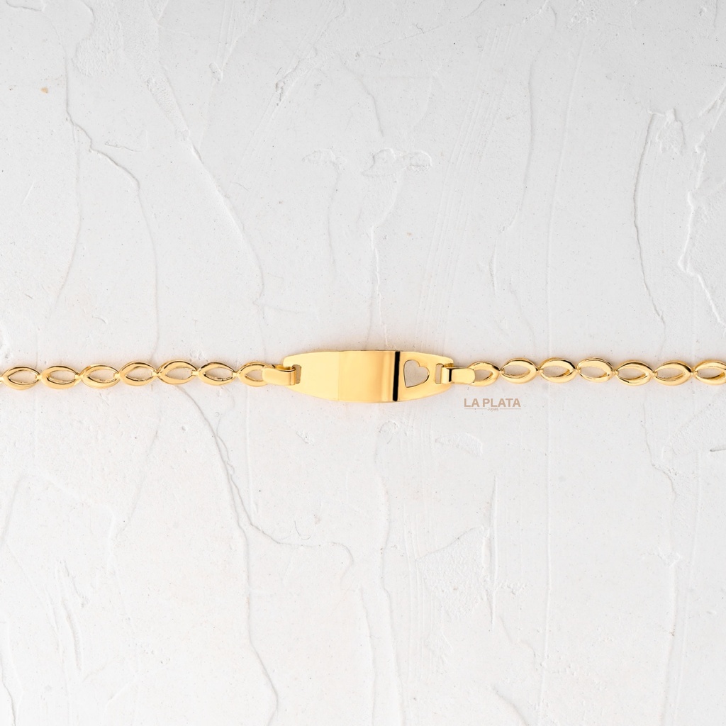PULSERA NACIONAL PLACA CORAZON