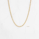 CADENA PLANA TRES OROS LISA 40CM