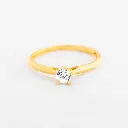 ANILLO SOLITARIO CIRCÓN EN RELIEVE 